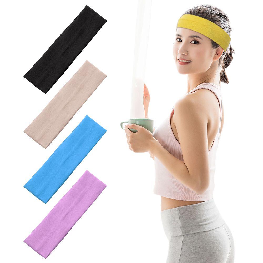 1 Nơ Tập Yoga Mũ Đợi Đầu Đa Năng Cho Nữ Phụ Kiện Tóc Đồng Màu Mũ Trùm Đầu Thể Thao Tập Yoga Cột Tóc Co Giãn Color: white