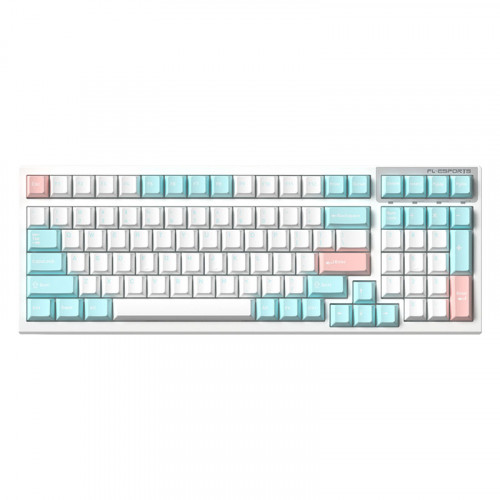 Bàn phím máy tính  FL-Esports FL100CPM (Sakura Pink/White Olivia/Marsmallow)_Mới, Hàng chính hãng