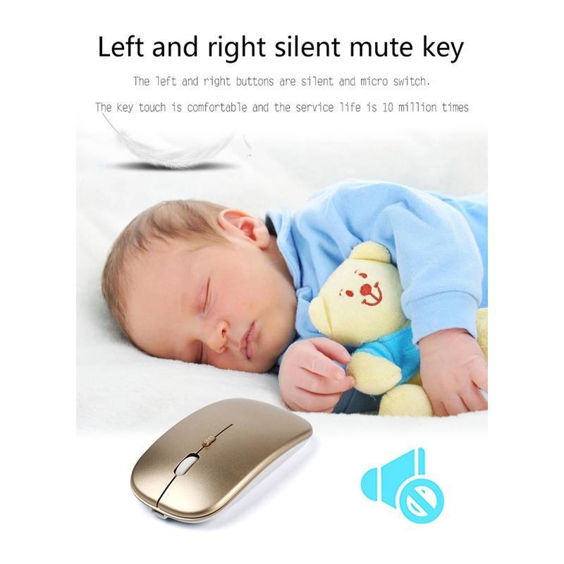 Chuột Không Dây Bluetooth 2.4G Cho Máy Tính