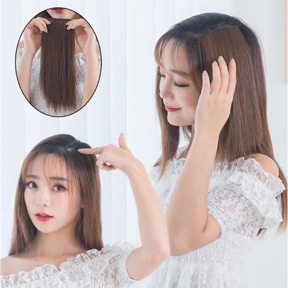 Tóc Mái Kẹp Phồng 2 Bên Bằng Sợi Tơ Chịu Nhiệt 30cm