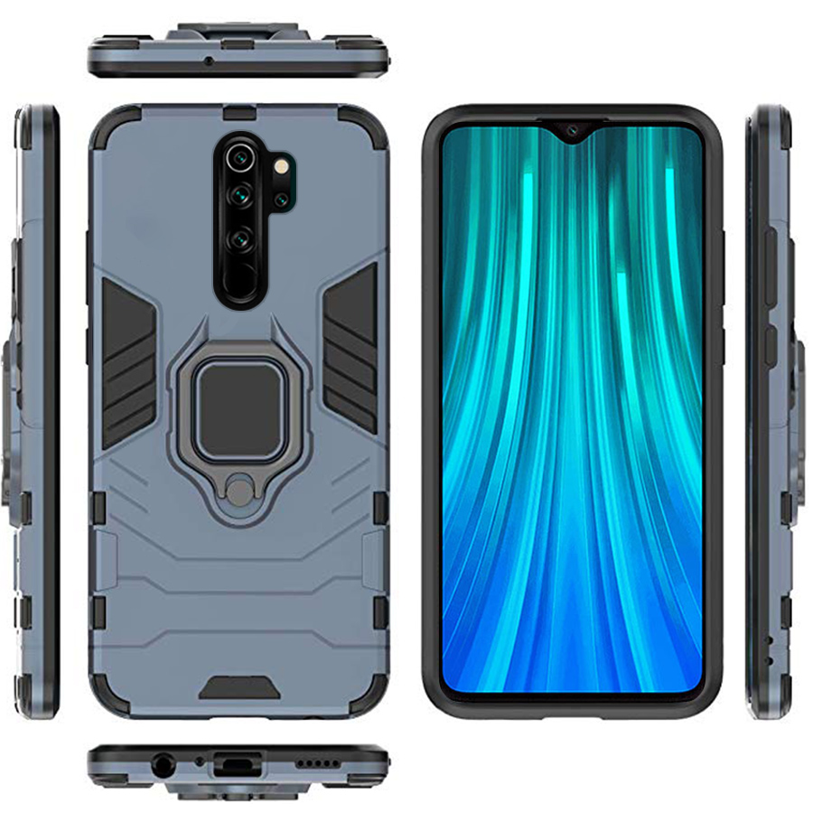 Ốp lưng cho Xiaomi Redmi Note 8 Pro Chân Xoay Nhựa PC - Handtown- Hàng Chính Hãng