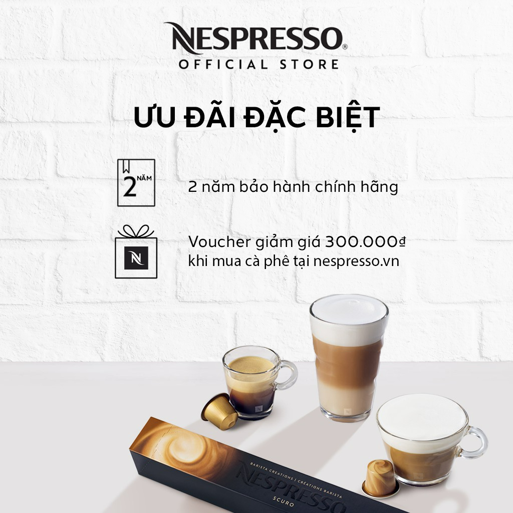 Máy pha cà phê Nespresso Pixie Titan - Hàng chính hãng