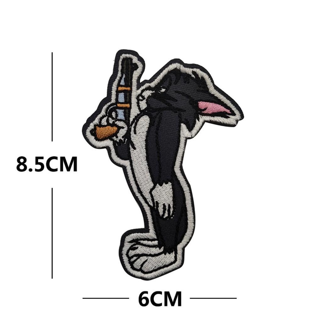 Patch_velcro Tom &amp; Jerry dán quần áo_ba lô_túi xách