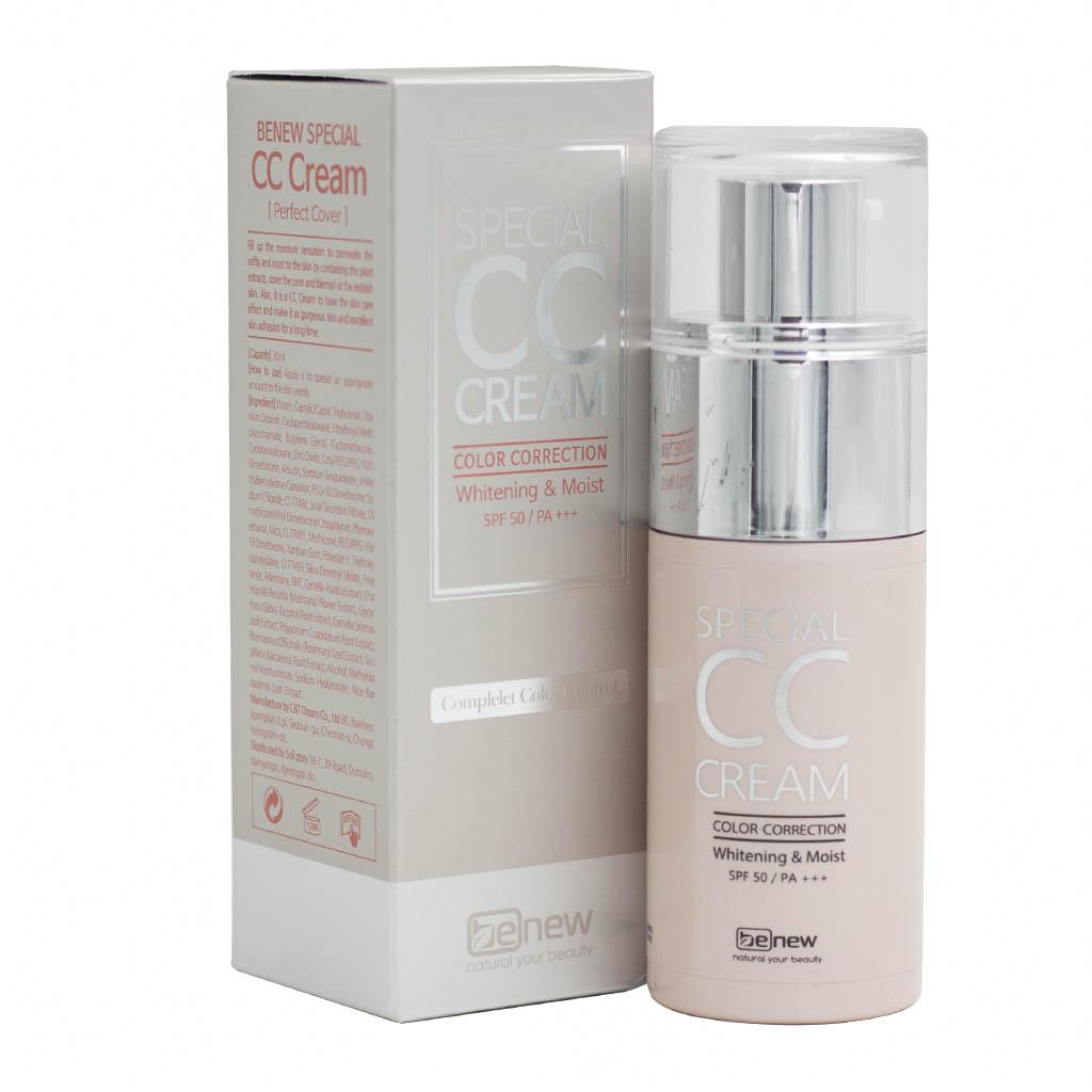 Kem Trang Điểm Chống Nắng Kiềm Dầu, Lâu Trôi Hàn Quốc Cao Cấp Benew Special C.C Cream SPF 50+/PA+++ ( 30 ml ) – Hàng Chính Hãng