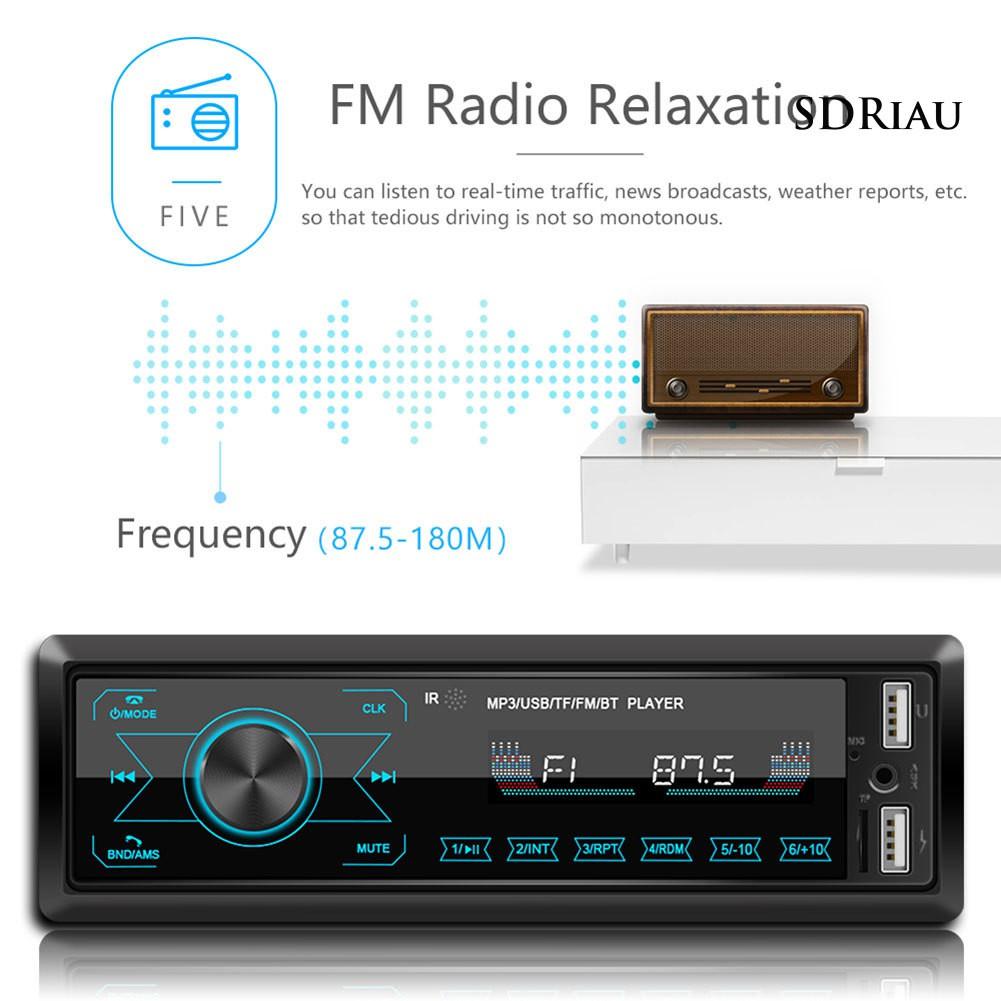Máy Nghe Nhạc MP3 Bluetooth 1 Din Tiện Dụng Kèm Phụ Kiện Cho Xe Hơi