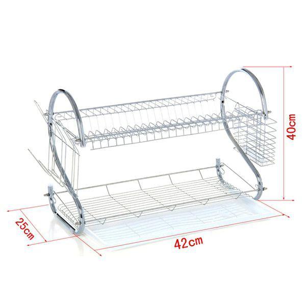 Kệ Chén Inox 2 Tầng