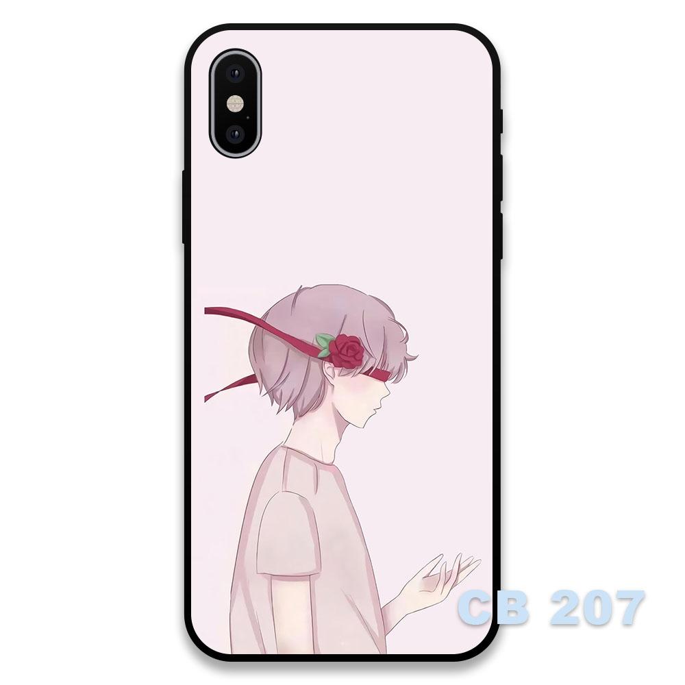 Ốp điện thoại chống sốc cặp đôi chibi miễn phí vận chuyển dành cho iphone 7 plus / 8 plus / se / xr / x / xs / xs max - PC124