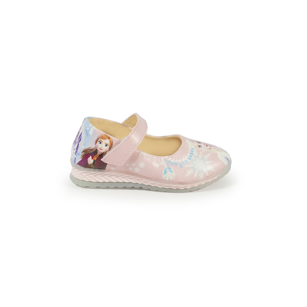 Giày búp bê trẻ em in hình công chúa đế cao 1 cm mã BBEB605 ( Size 26 -> 30)