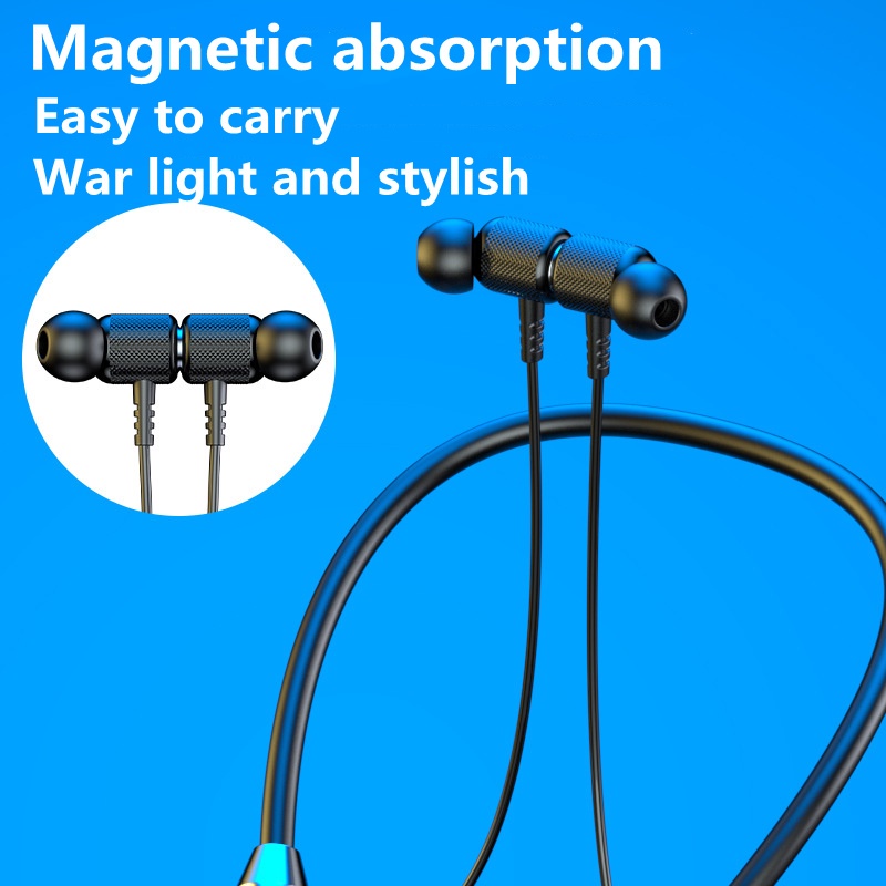 Tai Nghe Bluetooth 5.0 TWS Không Dây Đeo Cổ Có Micro Giảm Tiếng Ồn - earphone - headphone