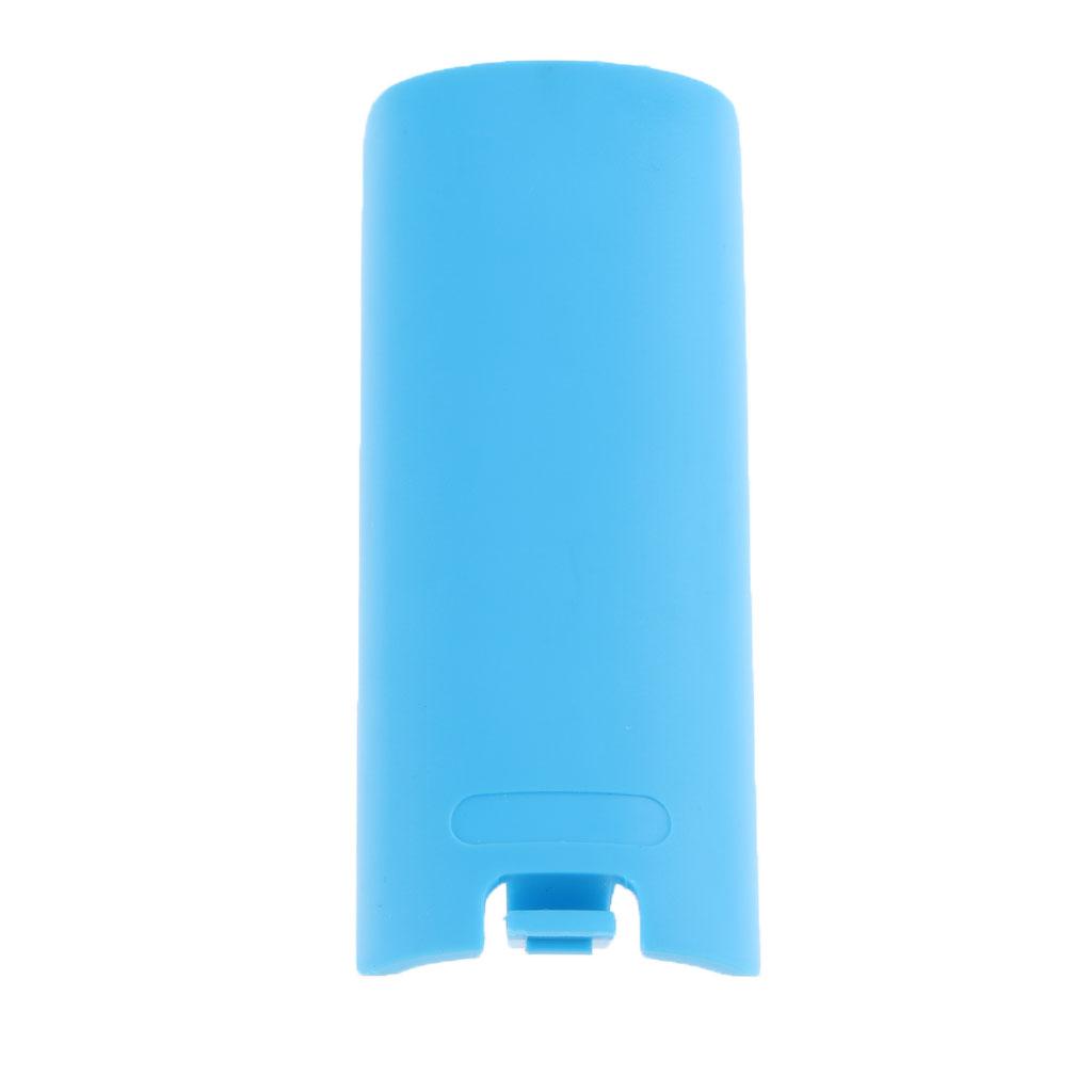 Battery Cover for Wii /Wii U Remote Control Back Door Case Lid + Wrist Strap