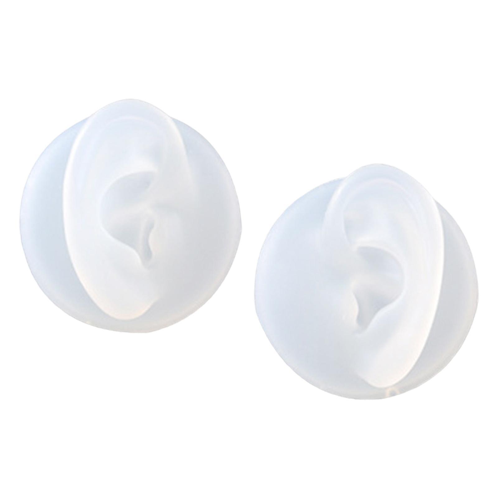 Soft Silicone Ear Model Simulated Ear Models Rubber Washable for Shop Brown