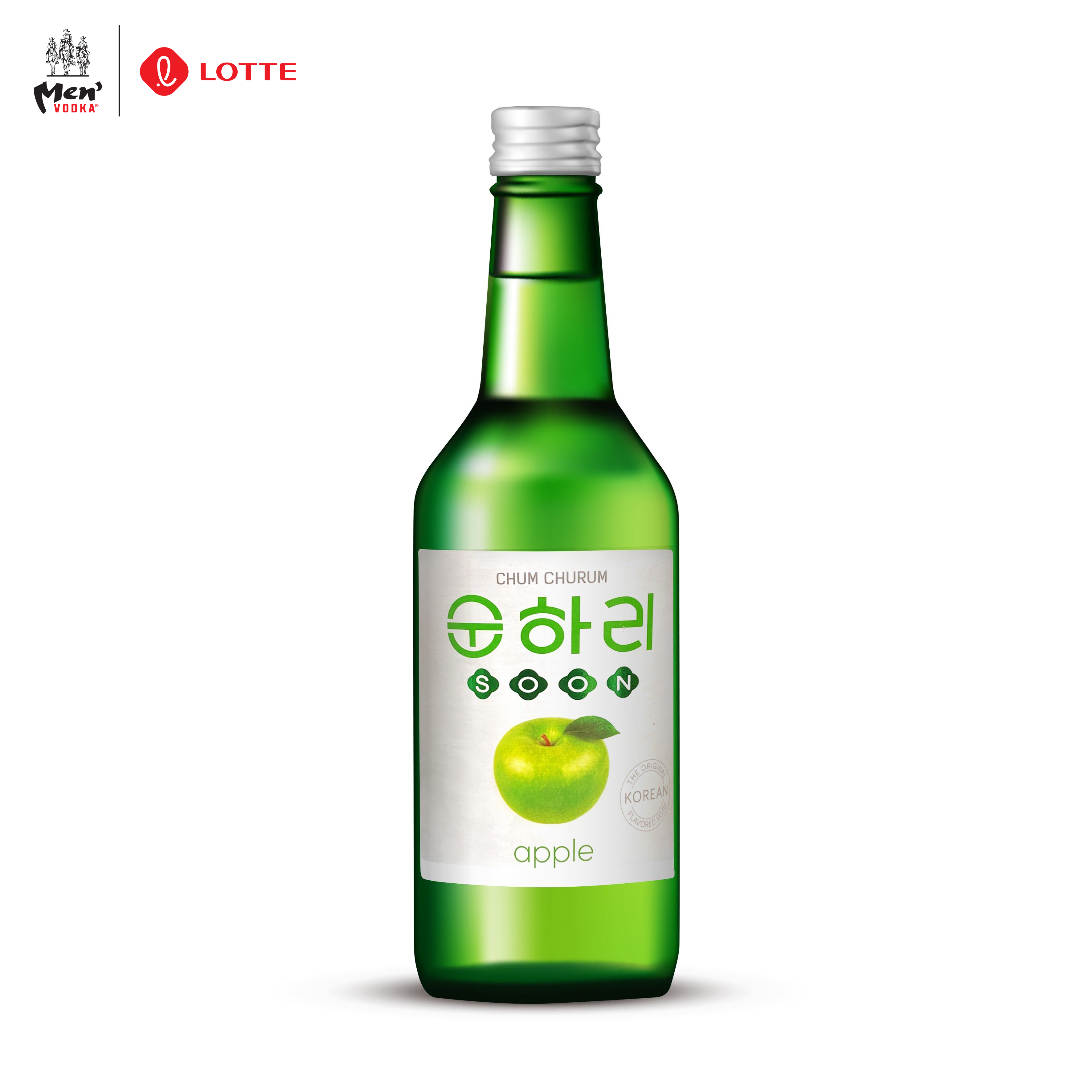 Rượu Soju Chum Churum Lotte Hàn Quốc vị Táo 12% chai 360ml