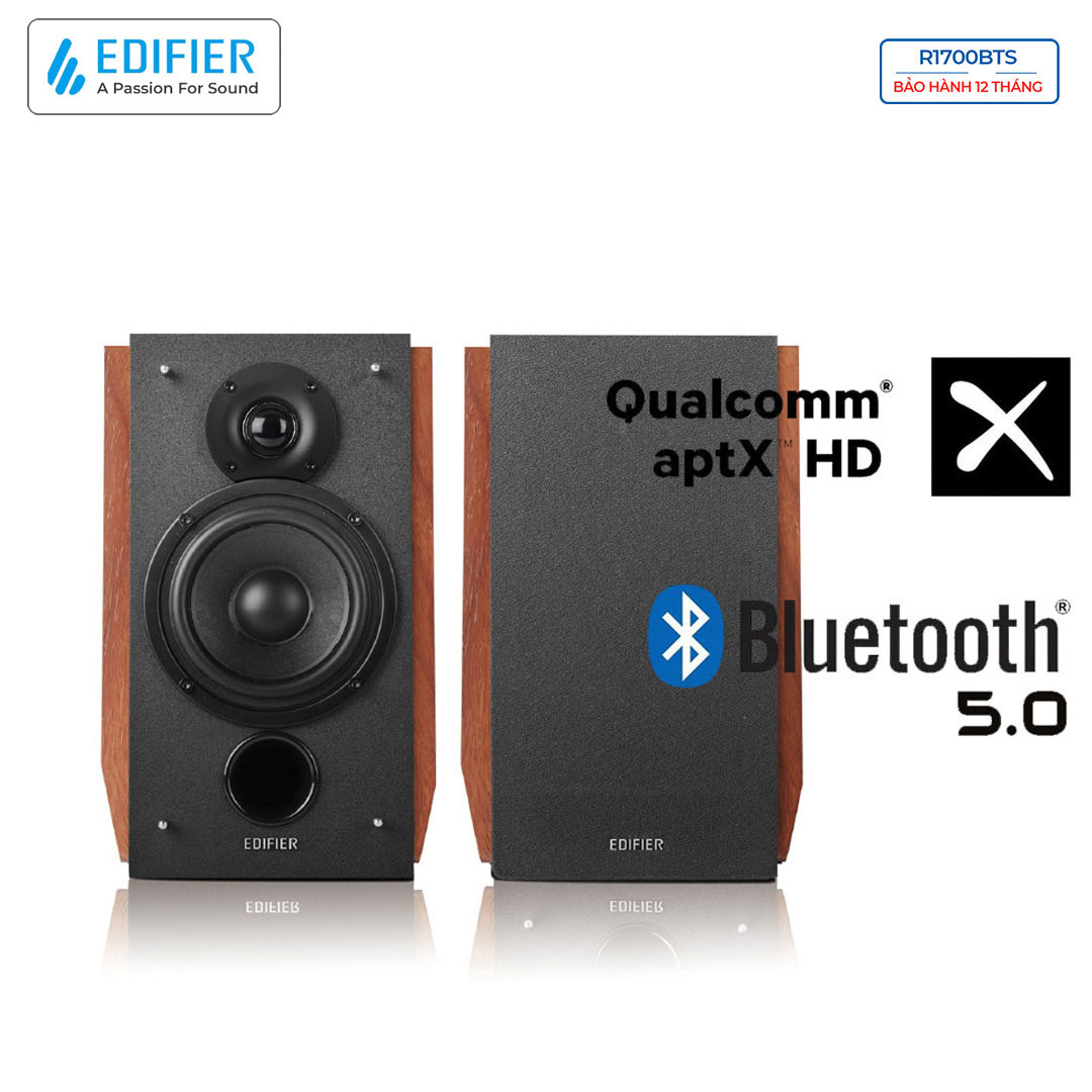 Loa bluetooth Edifier R1700BTS Qualcomm AptX HD Công suất 66W Đầu ra loa siêu trầm - Hàng chính hãng