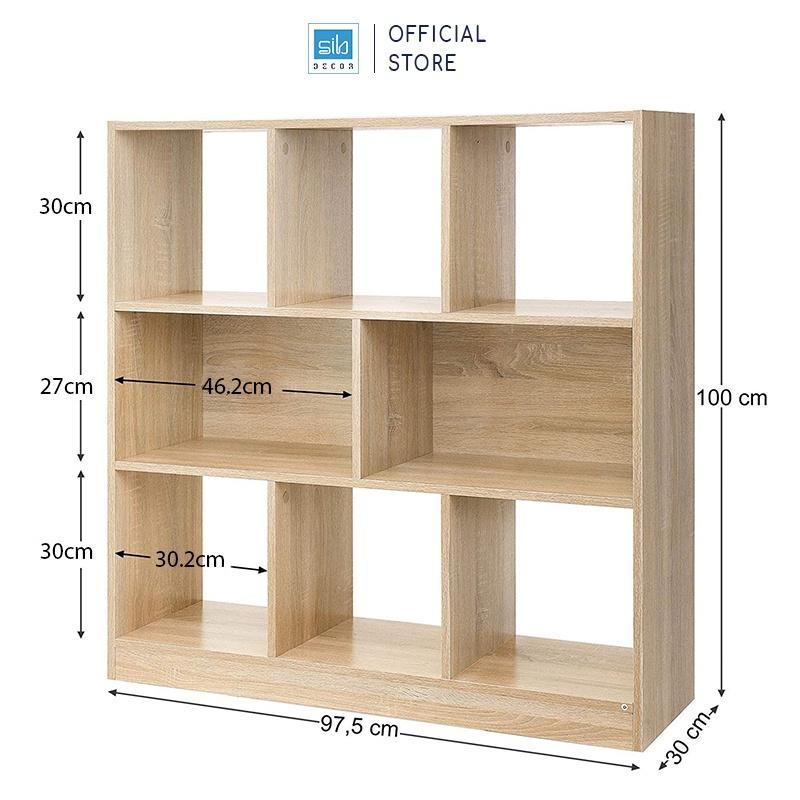 Tủ Sách Hiện Đại SIB Decor Kích Thước 100 x 97.5 x 30cm