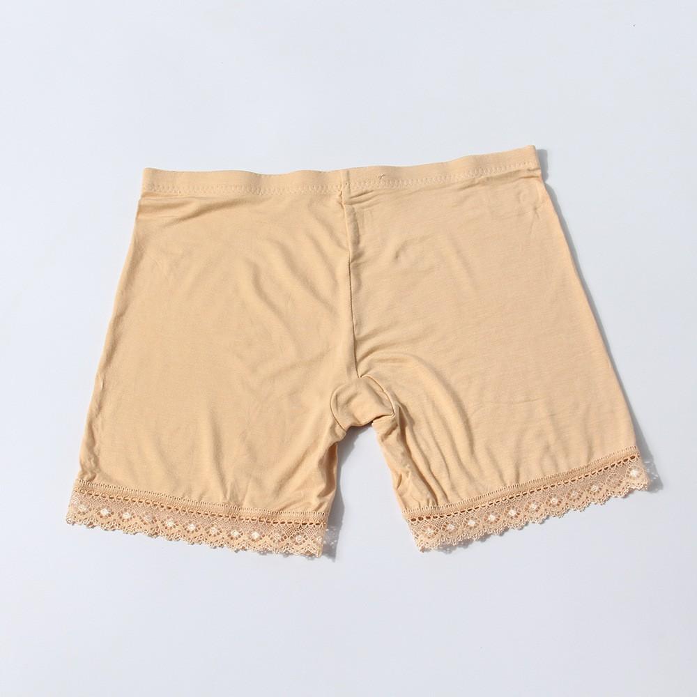 Quần đùi mặc váy thun cotton viền ren cao cấp QLN-0065