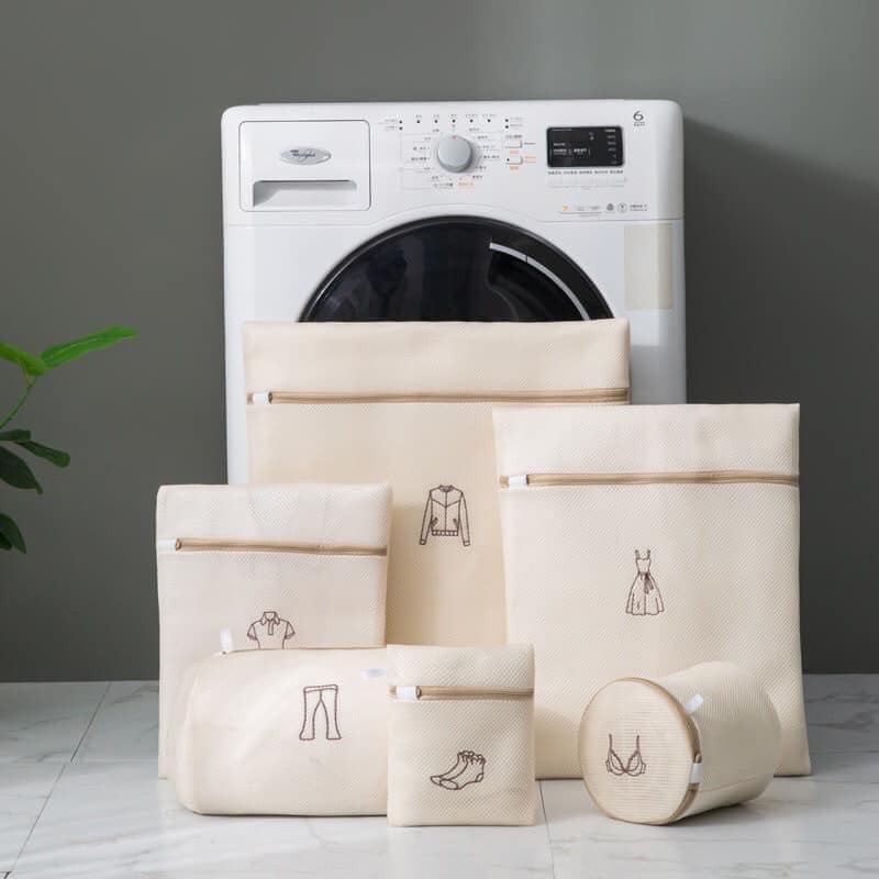 SET 6 TÚI GIẶT 3 LỚP NHIỀU KÍCH CỠ LOẠI DÀY ĐẸP