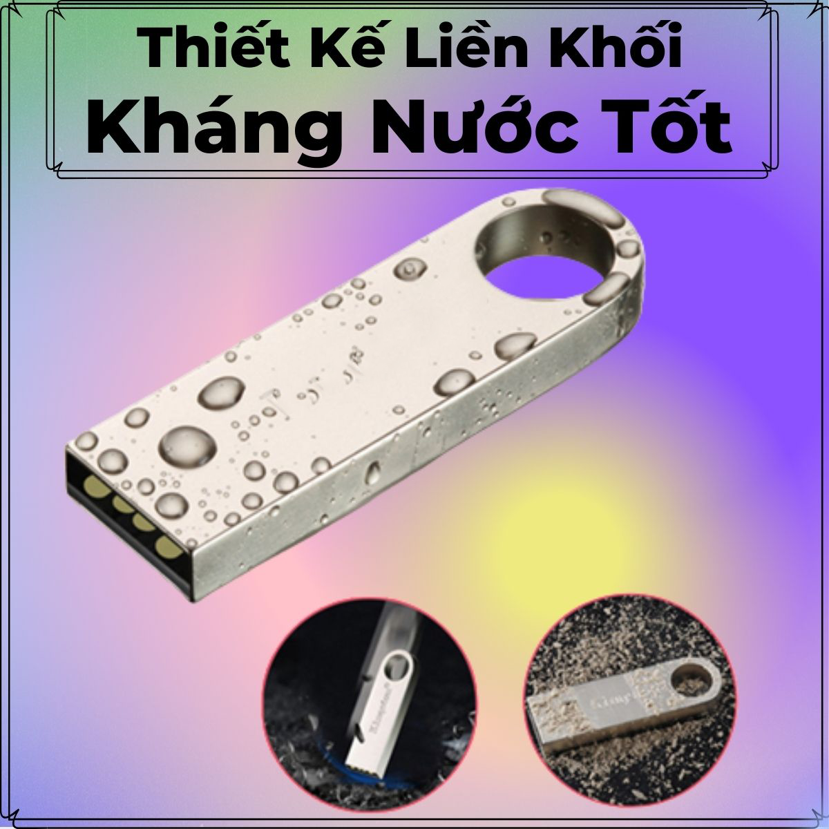 USB 64gb cao cấp TLT - Thiết kế nhỏ gọn, vỏ kim loại, chống nước, kết hợp công nghệ truyền tải siêu tốc