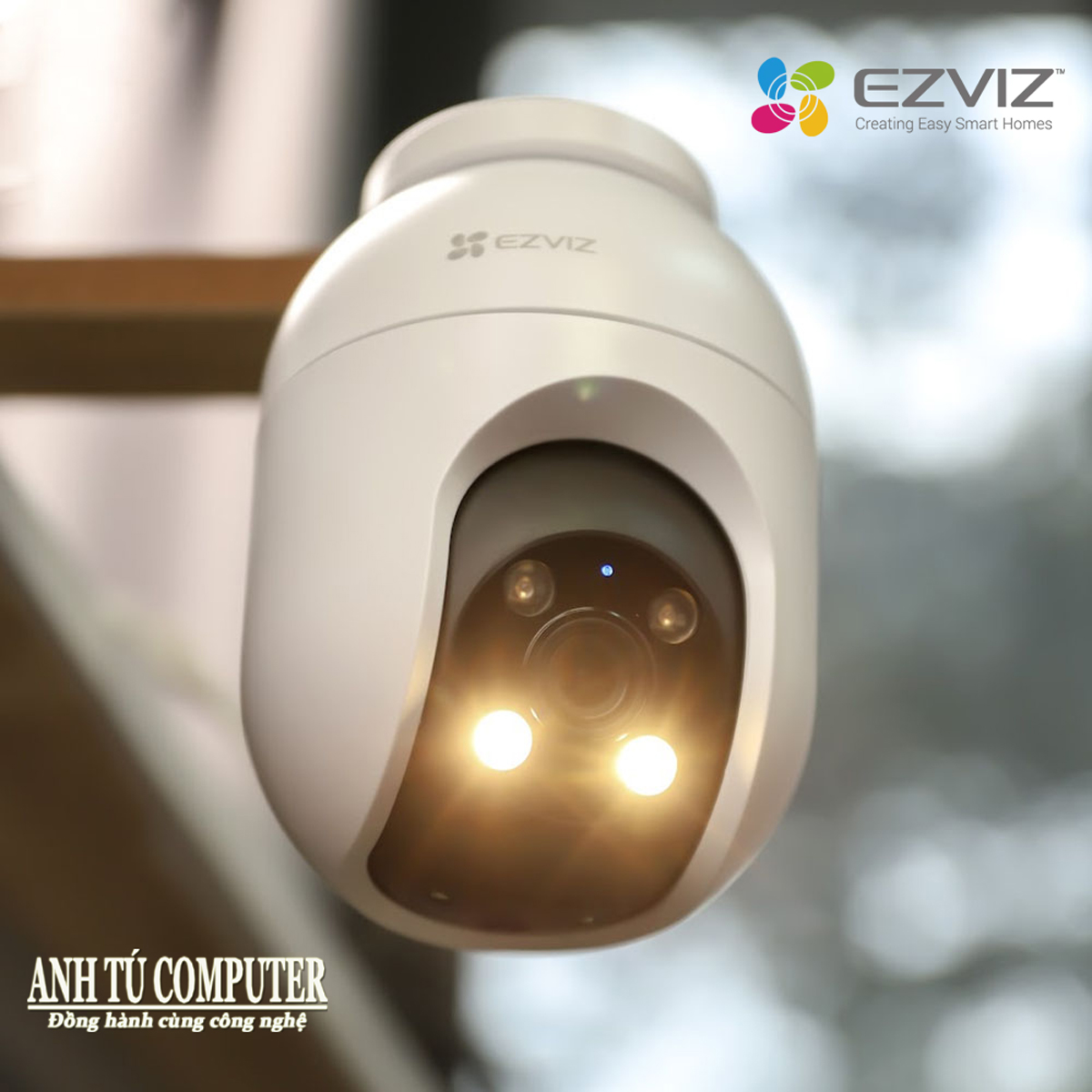 Camera WiFi EZVIZ C8C 3K 5MP, quay quét thông minh - hàng chính hãng