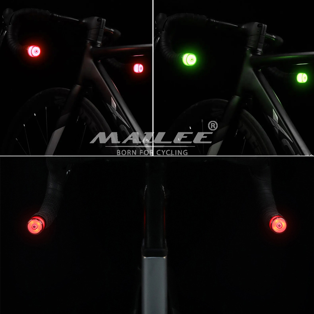 Đèn LED Gắn Lỗ Ống Tay Lái Xe Đạp BT-0601 cho đường kính lỗ 15-23mm Sạc Type-C 6 Màu Mai Lee An Toàn Ban Đêm - Mai Lee