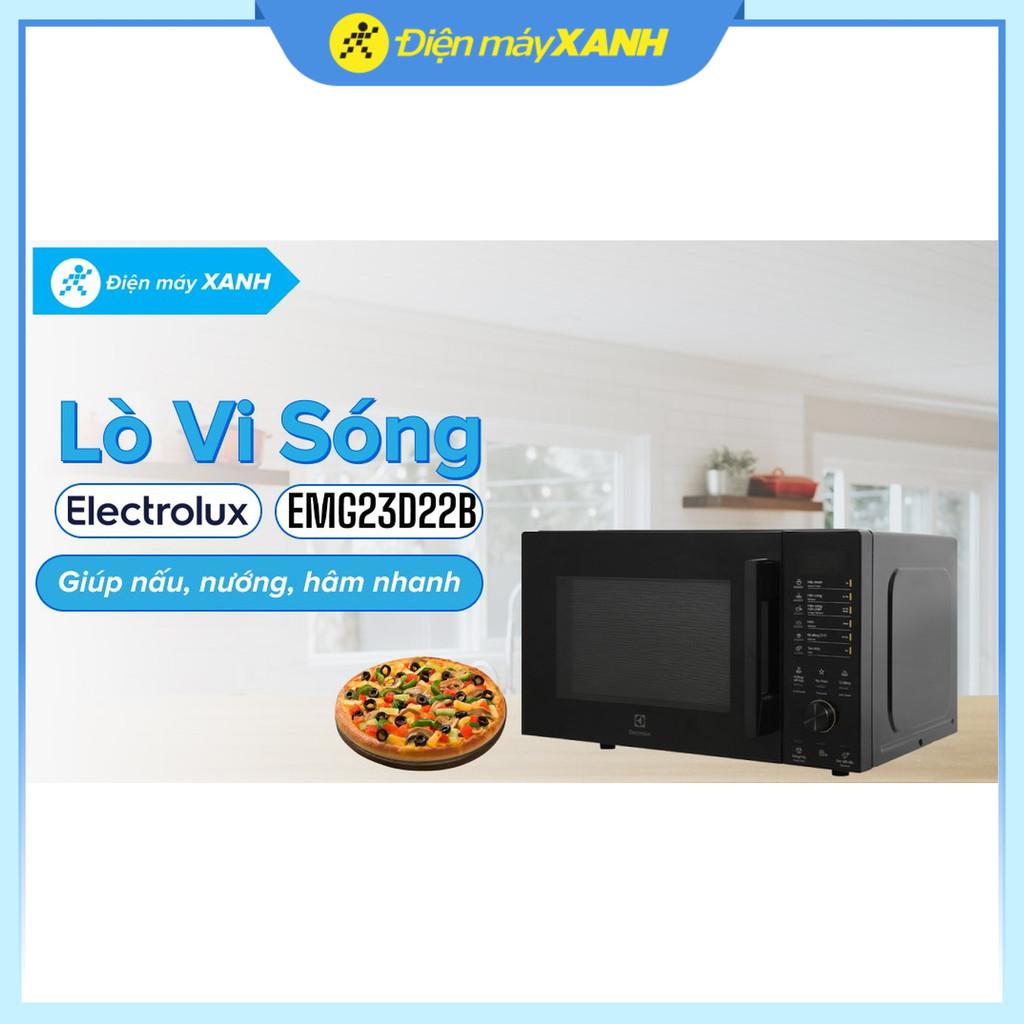 Lò vi sóng có nướng Electrolux EMG23D22B 23 lít - Hàng Chính Hãng