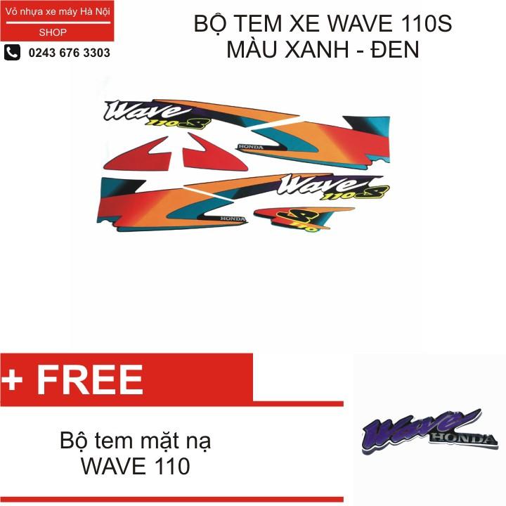 Bộ tem dành cho xe Wave 110S Cam