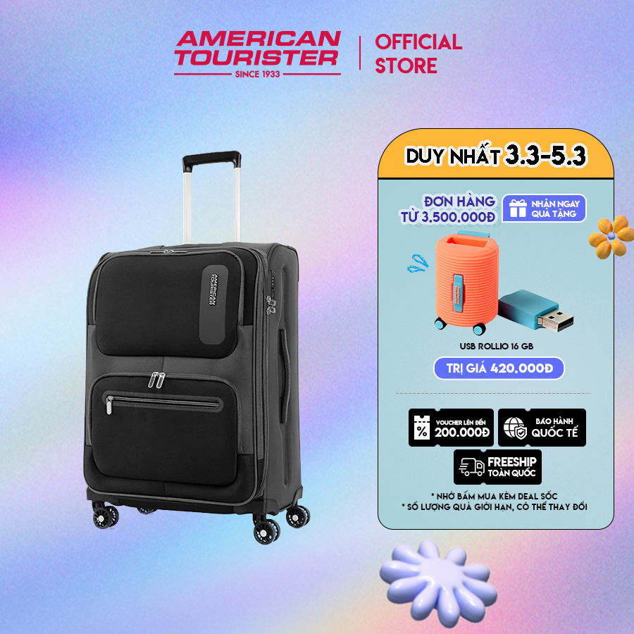 Vali kéo American Tourister Maxwell Spinner TSA