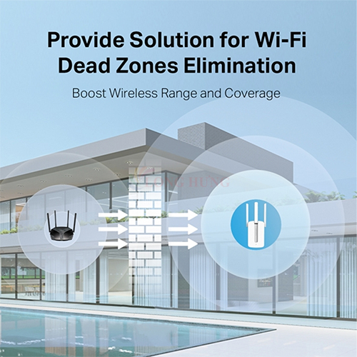 Bộ mở rộng sóng Wifi Mercusys 300 Mbps Range Extender MW300RE - Hàng chính hãng