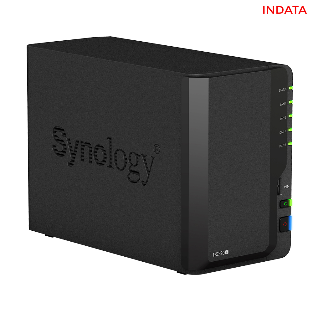 Bộ lưu trữ mạng NAS Synology DS220+ CPU 2-core 2.0GHz, RAM 2 GB, LAN 2x 1GbE, 2 khay ổ cứng - Hàng chính hãng