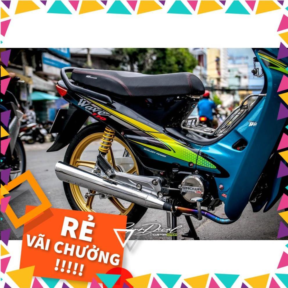 Tem Rời Wave Nhỏ Mẫu 110 Xanh Đen Vàng