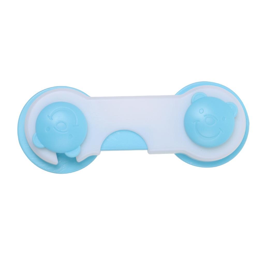 3x Toddler Child Baby Safety Locks Proofing for Door Drawers Cabinet Toilet Seat Fridge Blue