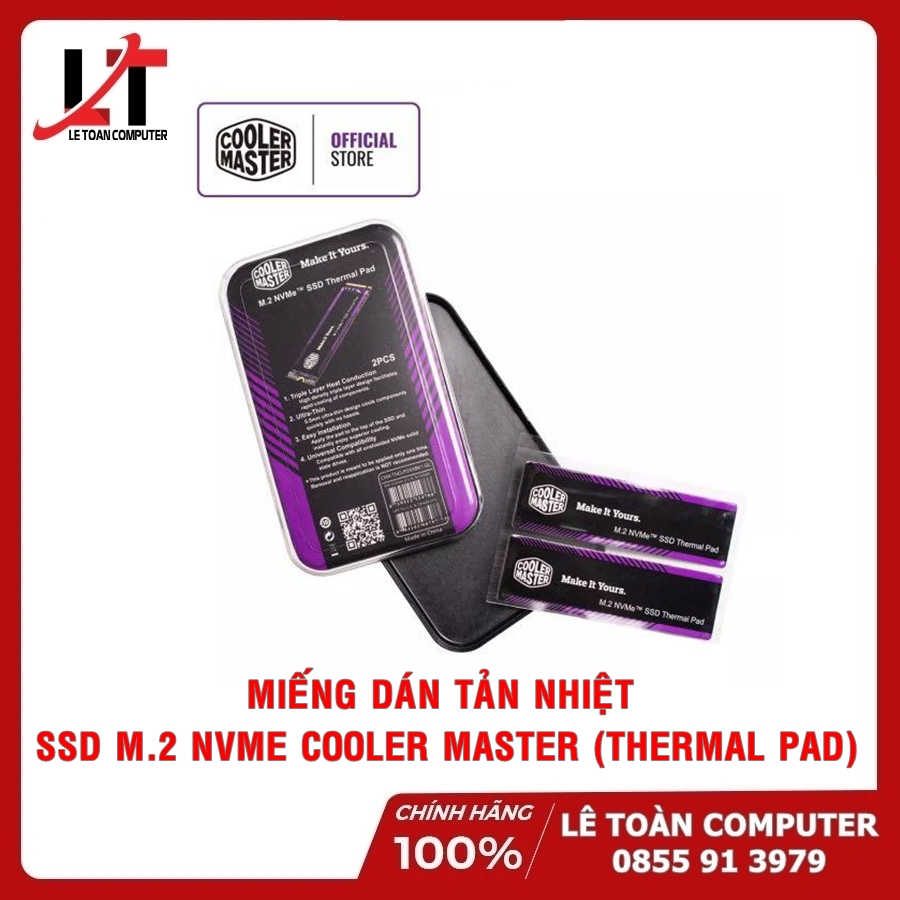 Miếng Tản Nhiệt SSD Cooler Master M.2 Thermal Pad - Hàng Chính Hãng