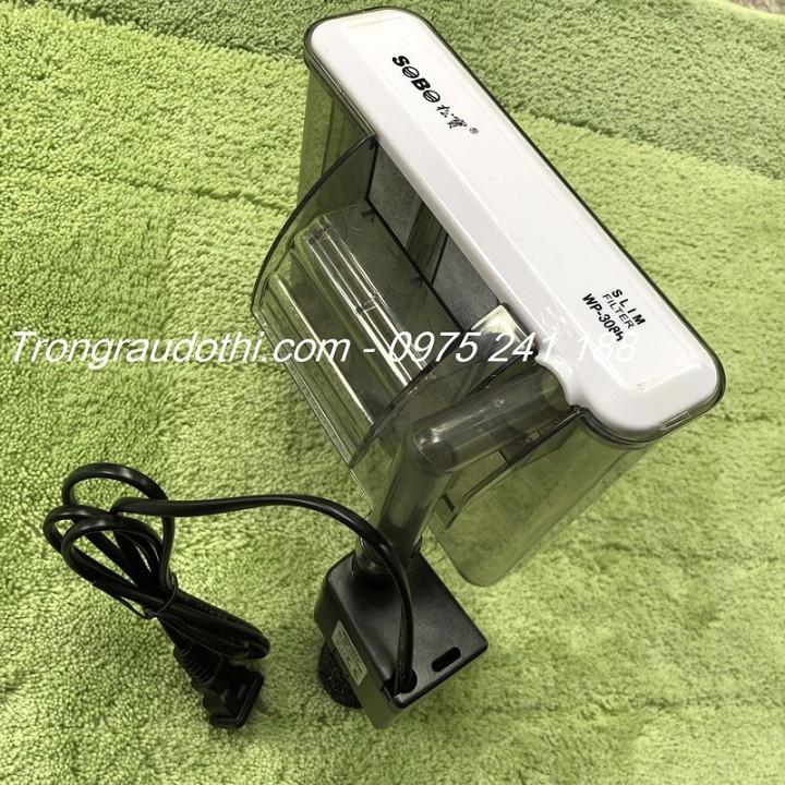 Lọc treo dạng mỏng Sobo WP 308H, 6W, phù hợp cho bể cá cảnh 30-40cm, rất gọn nhẹ, hiệu quả