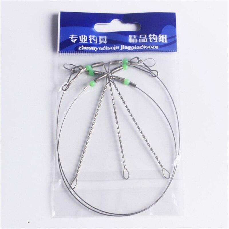 Stainless Steel Fishing Tool Rigs Wire Leader Anti-Winding Hooks Balance Bracket Fishing Tackle Accessories