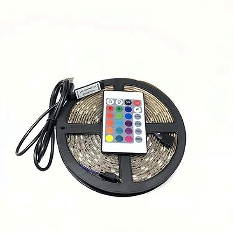 Phong Cách Mới Nhất Nổ USB5050 Đèn LED Dây Bộ 44 Phím Điện Áp Thấp 5V 30 Đèn RGB TV Không Thấm Nước Đèn Nền