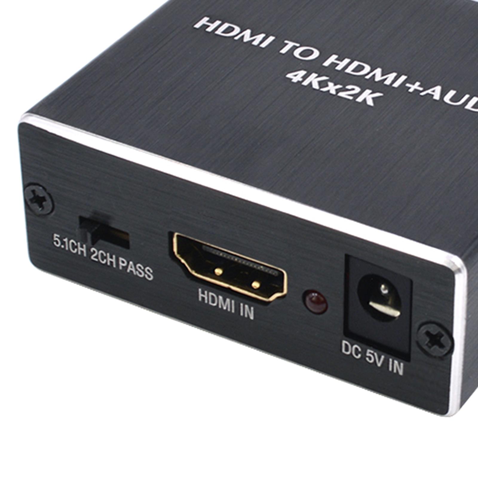 4Kx 2K HDMI To HDMI Extractor Optical SPDIF +3.5mm Audio Splitter Adapter