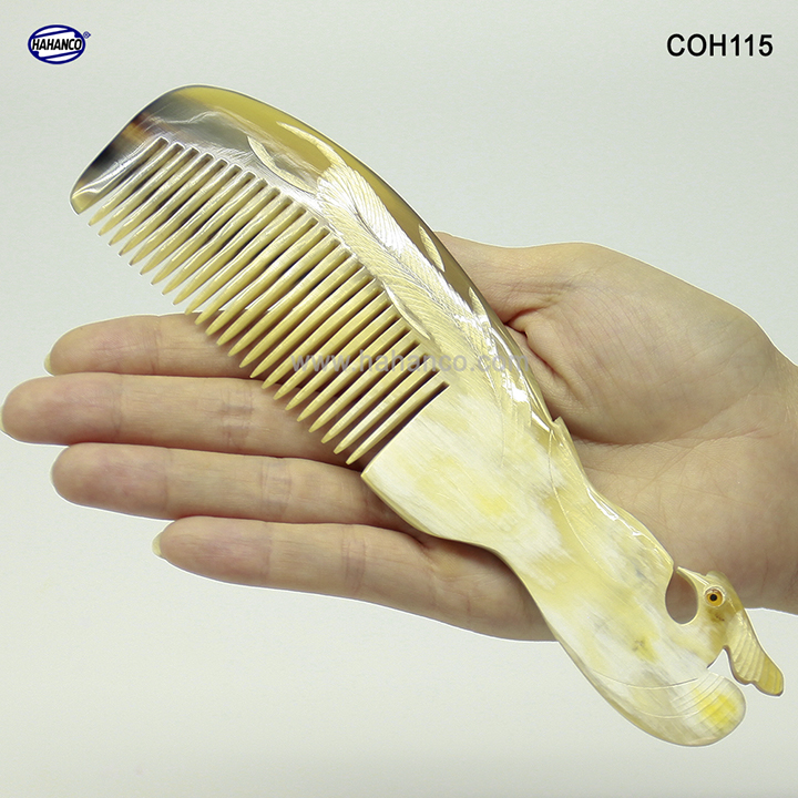 Lược sừng con Phượng (Size: L - 18cm) COH115 - Quà tặng ý nghĩa dành cho những người thân yêu - Chăm sóc tóc