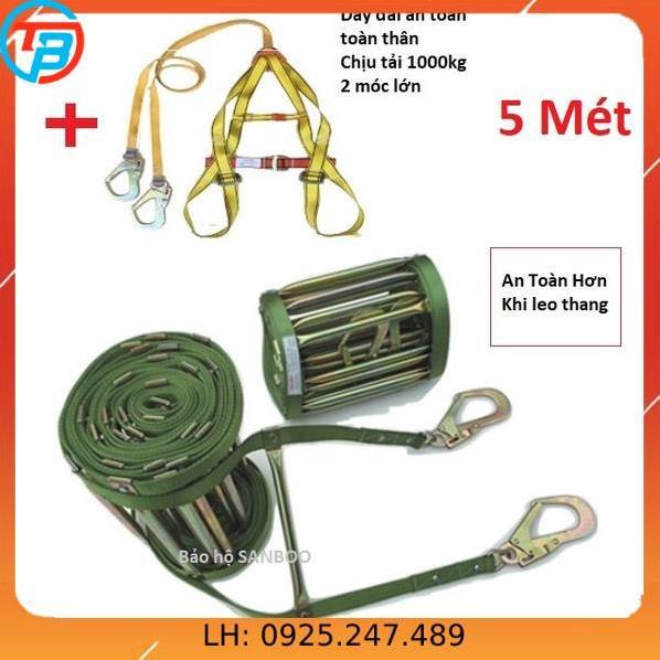 Dài 5M - Thang dây thoát hiểm trên cao