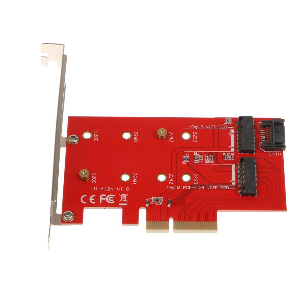 To M.2 Adapter Card Supports 2230/2242/2260/2280 Size SSD