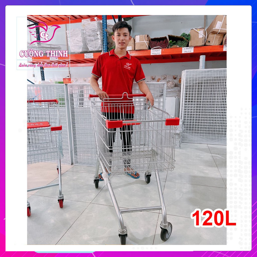 Xe đẩy siêu thị 120L