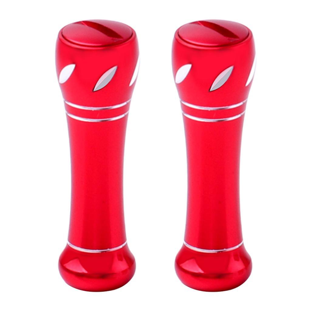 2x Lightweight Fishing Reel Handle Knob Fishing Reel Rocker Grip Red