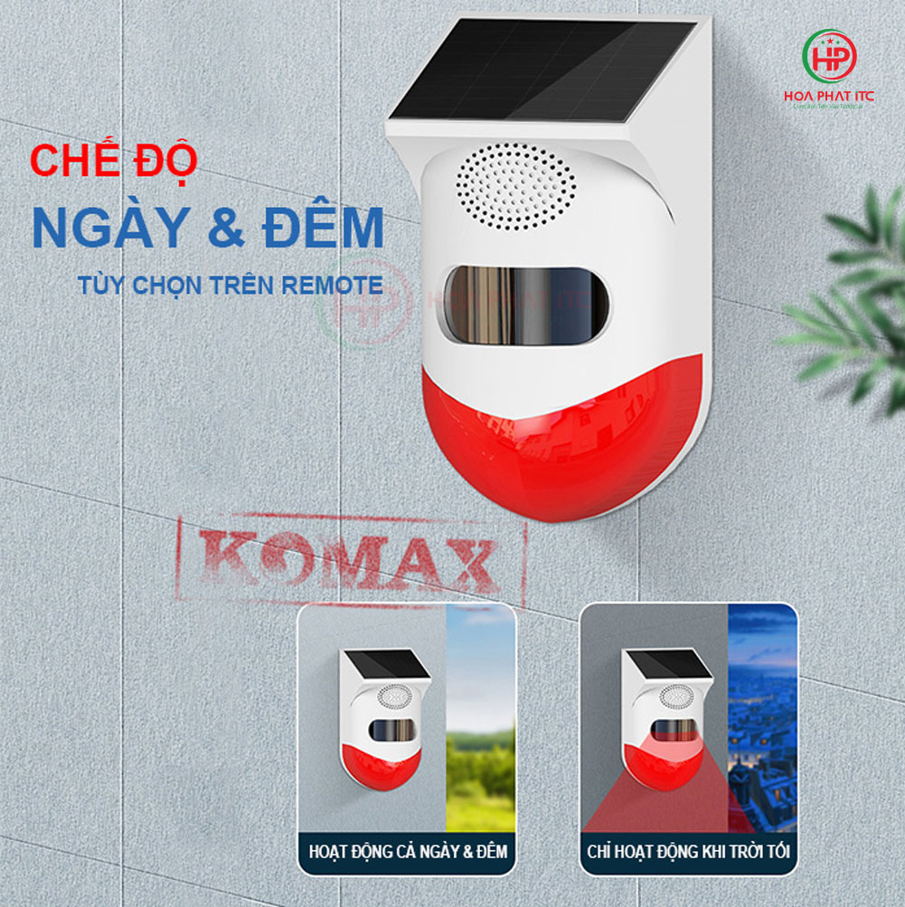 Báo động hồng ngoại năng lượng mặt trời KM-X20 – Chống nước có điều khiển từ xa