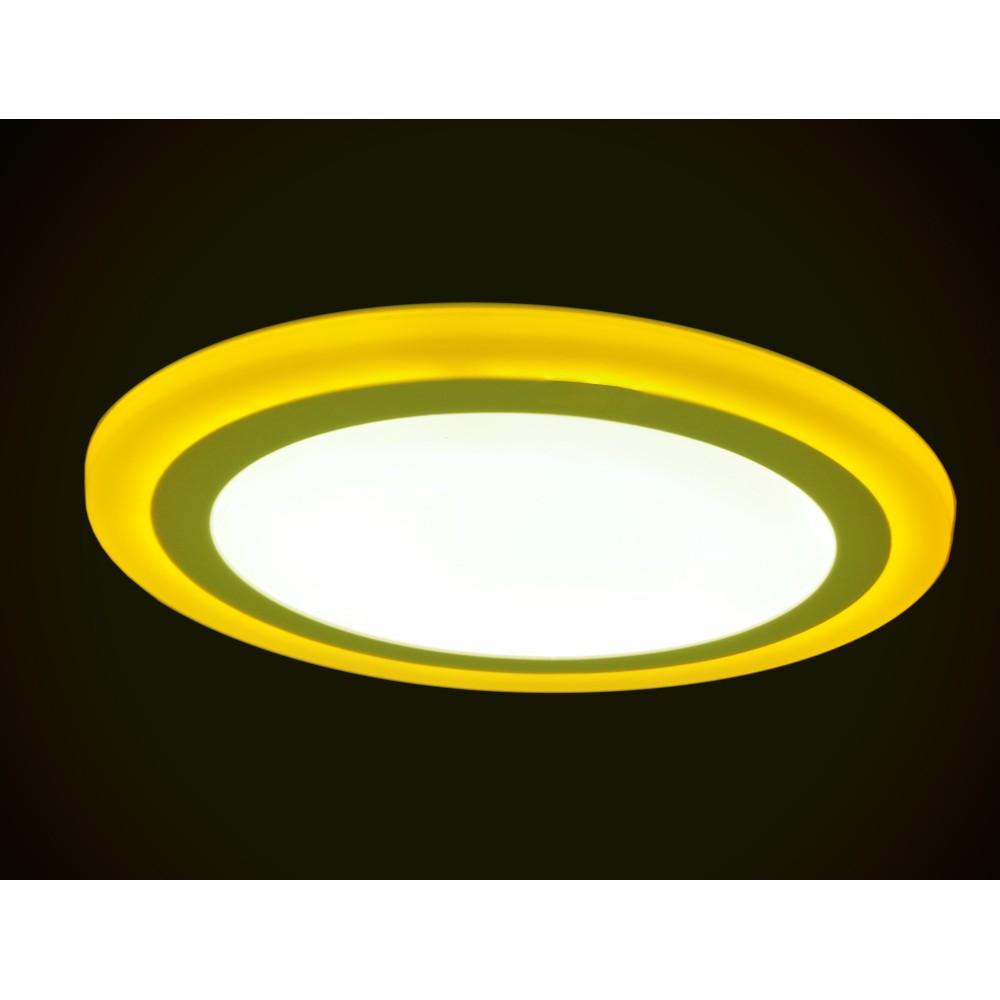 Đèn led nổi ốp trần 24w tròn 2 màu 3 chế độ ánh sáng trắng vàng