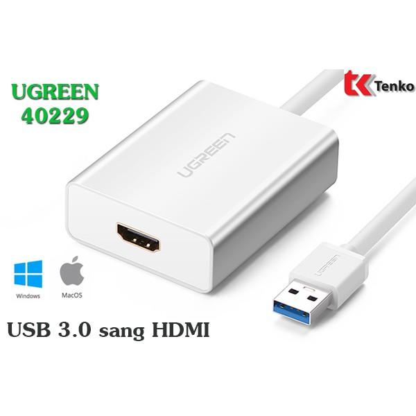 Cáp chuyển đổi USB 3.0 sang HDMI Ugreen 40229 - Hàng chính hãng