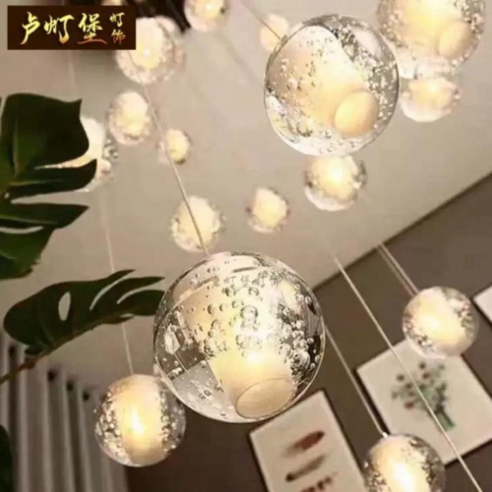 Đèn thả bóng boxci,đèn thả giọt nước,đèn thả thông tầng DT HQ