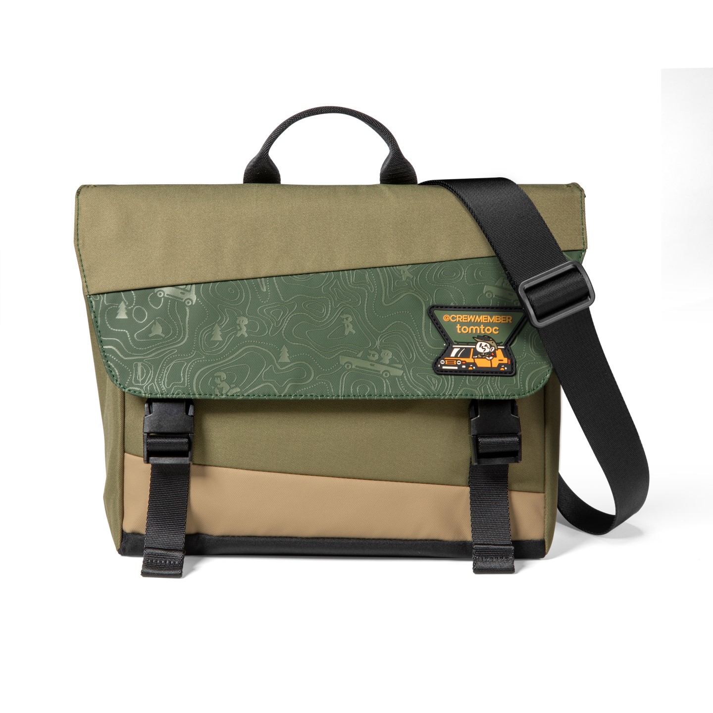 TÚI ĐEO CHÉO TOMTOC (USA) SLASH-T27 SHOULDER BAG GREEN T27S1T1GC - Hàng Chính Hãng