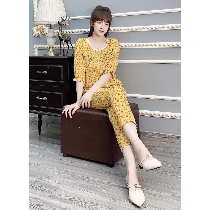 Đồ bộ mặc nhà đẹp ảnh thật 100%, chất lụa