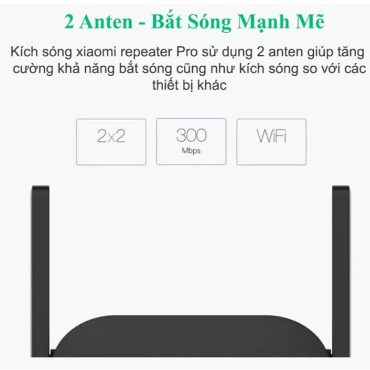 (BẢN QUỐC TẾ) Kích sóng wifi Xiaomi Pro Mi Wifi Repeater Pro R03 phiên bản mới 300Mbps , thiết bị mở rộng sóng wifi X