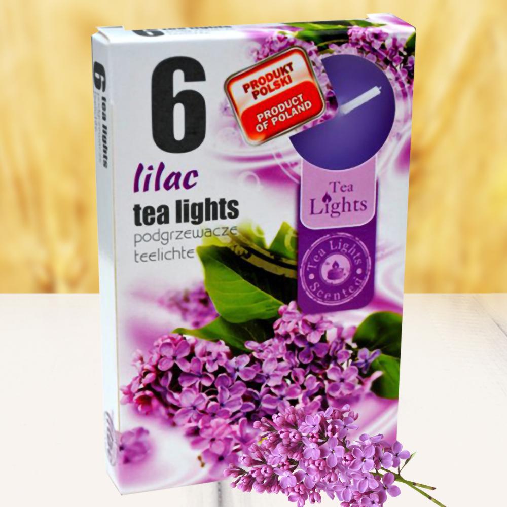 Hộp 6 nến thơm tinh dầu Tealight Admit Lilac QT026079 - hoa tử đinh hương, nến trang trí, thơm phòng, thư giãn, khử mùi