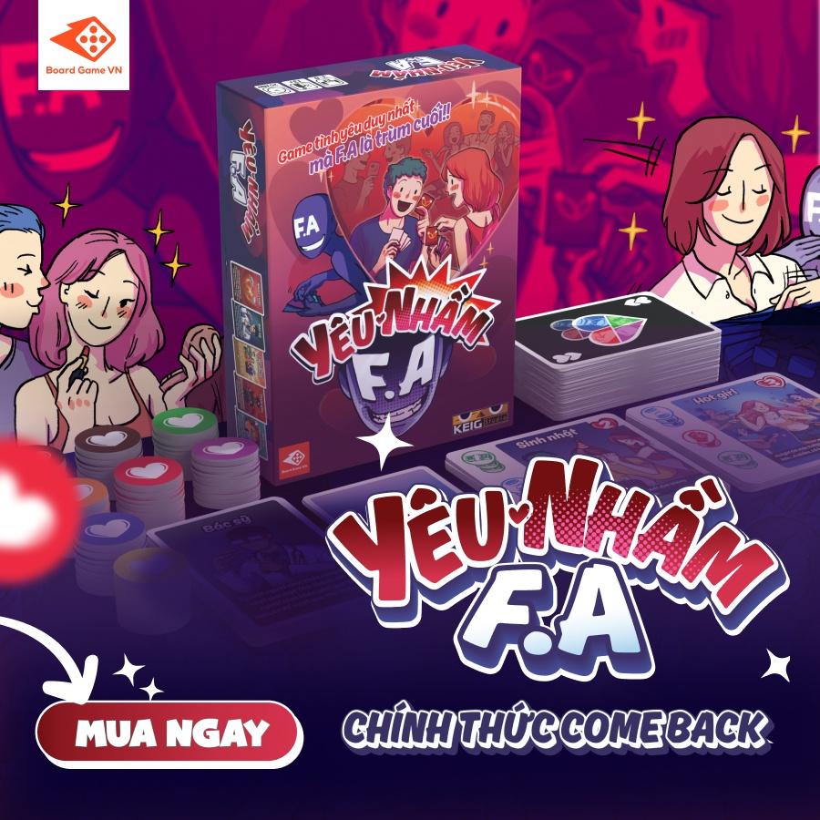 YÊU NHẦM F.A - Khi F.A là trùm cuối| Board game thẻ bài |Boardgamevn