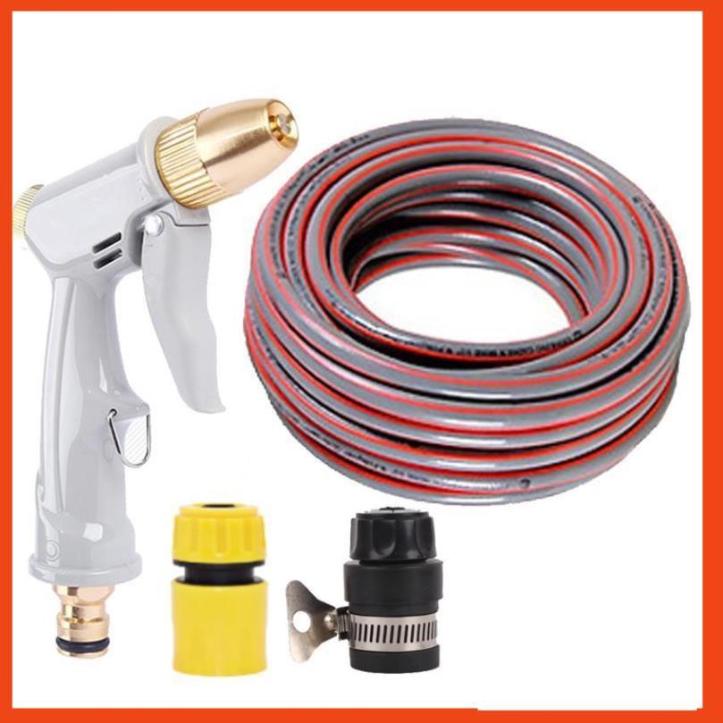 Bộ dây vòi xịt nước rửa xe, tưới cây tăng áp 3 lần, loại 20m 206846